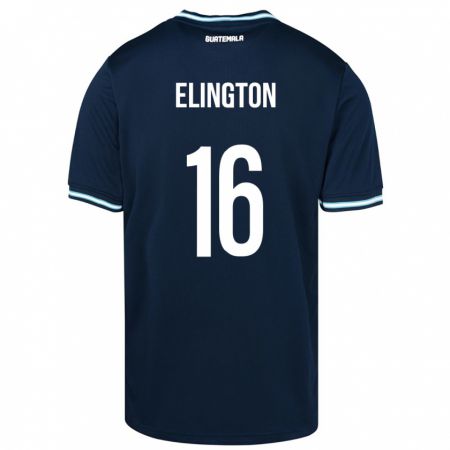 Kandiny Damen Guatemala Elvi Elington #16 Blau Auswärtstrikot Trikot 24-26 T-Shirt