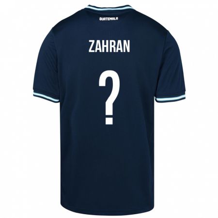 Kandiny Damen Guatemala William Zahran #0 Blau Auswärtstrikot Trikot 24-26 T-Shirt
