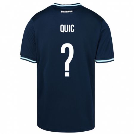 Kandiny Damen Guatemala Matthew Quic #0 Blau Auswärtstrikot Trikot 24-26 T-Shirt
