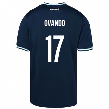 Kandiny Damen Guatemala Sandra Ovando #17 Blau Auswärtstrikot Trikot 24-26 T-Shirt