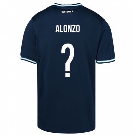 Kandiny Damen Guatemala Anya Alonzo #0 Blau Auswärtstrikot Trikot 24-26 T-Shirt