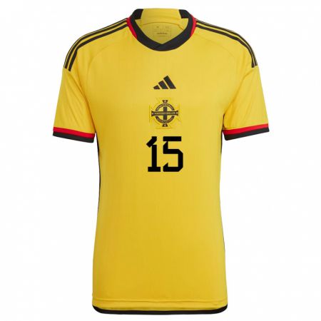 Kandiny Damen Nordirland Jordan Thompson #15 Weiß Auswärtstrikot Trikot 24-26 T-Shirt