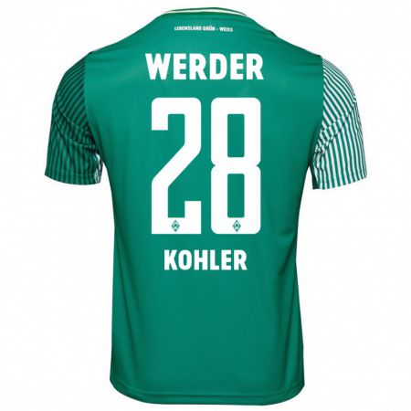 Kandiny Kinder Ethan Kohler #28 Grün Heimtrikot Trikot 2023/24 T-Shirt