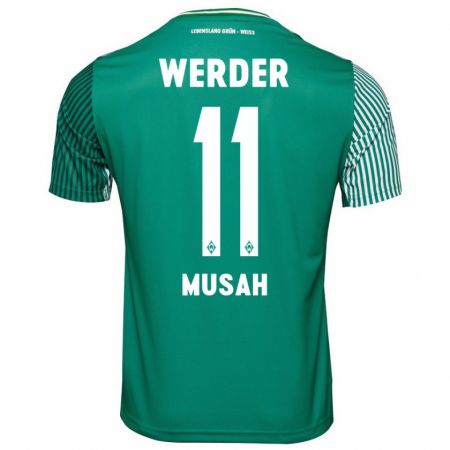 Kandiny Kinder Salim Musah #11 Grün Heimtrikot Trikot 2023/24 T-Shirt