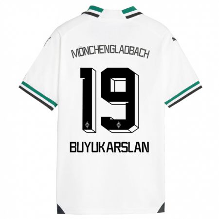 Kandiny Kinder Oguzcan Büyükarslan #19 Weiß Grün Heimtrikot Trikot 2023/24 T-Shirt