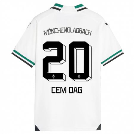 Kandiny Kinder Cem Dag #20 Weiß Grün Heimtrikot Trikot 2023/24 T-Shirt