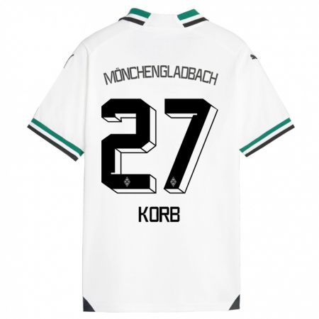 Kandiny Kinder Julian Korb #27 Weiß Grün Heimtrikot Trikot 2023/24 T-Shirt