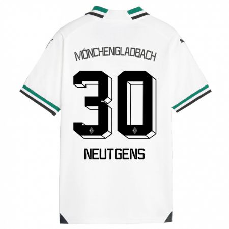 Kandiny Kinder Maximilian Neutgens #30 Weiß Grün Heimtrikot Trikot 2023/24 T-Shirt