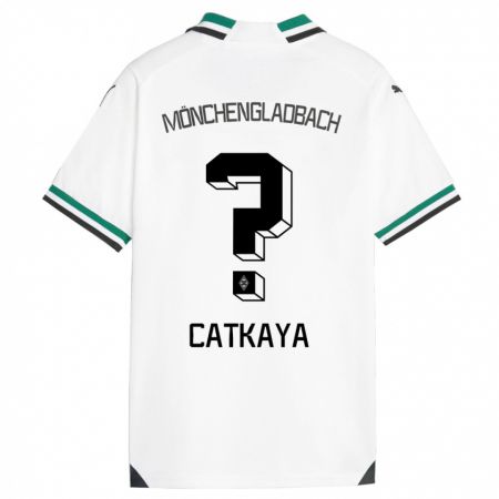 Kandiny Kinder Talha Catkaya #0 Weiß Grün Heimtrikot Trikot 2023/24 T-Shirt
