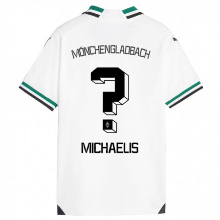 Kandiny Kinder Yannick Michaelis #0 Weiß Grün Heimtrikot Trikot 2023/24 T-Shirt