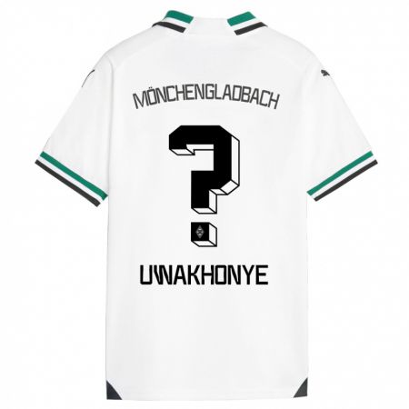 Kandiny Kinder Josiah Uwakhonye #0 Weiß Grün Heimtrikot Trikot 2023/24 T-Shirt