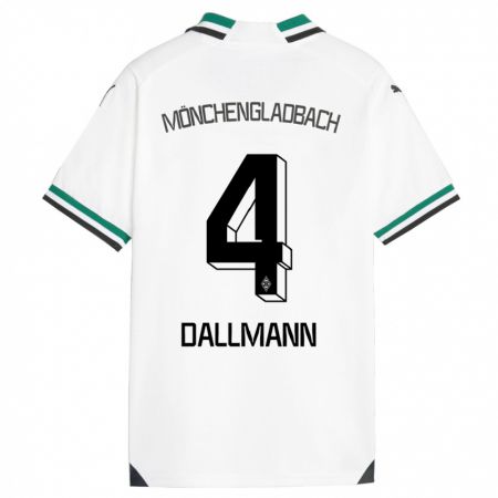 Kandiny Kinder Jule Dallmann #4 Weiß Grün Heimtrikot Trikot 2023/24 T-Shirt