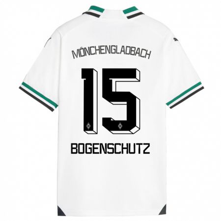 Kandiny Kinder Kerstin Bogenschutz #15 Weiß Grün Heimtrikot Trikot 2023/24 T-Shirt