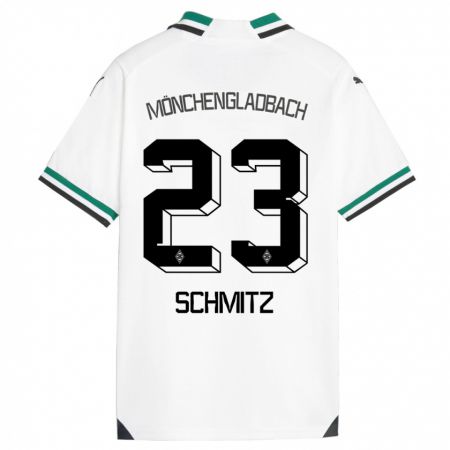 Kandiny Kinder Sarah Schmitz #23 Weiß Grün Heimtrikot Trikot 2023/24 T-Shirt