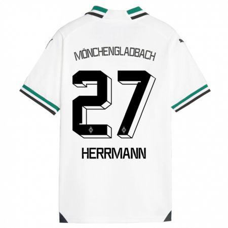 Kandiny Kinder Michelle Herrmann #27 Weiß Grün Heimtrikot Trikot 2023/24 T-Shirt