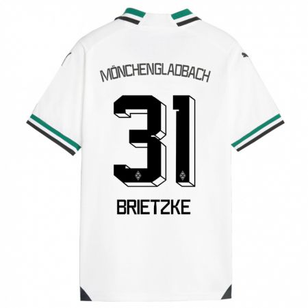 Kandiny Kinder Yvonne Brietzke #31 Weiß Grün Heimtrikot Trikot 2023/24 T-Shirt