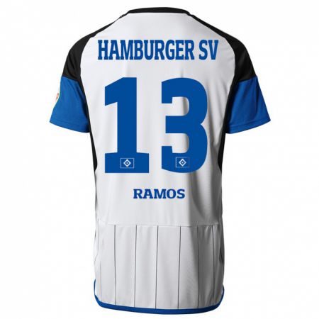 Kandiny Kinder Guilherme Ramos #13 Weiß Heimtrikot Trikot 2023/24 T-Shirt