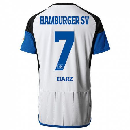 Kandiny Kinder Theo Harz #7 Weiß Heimtrikot Trikot 2023/24 T-Shirt