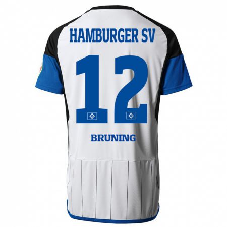 Kandiny Kinder Malte Brüning #12 Weiß Heimtrikot Trikot 2023/24 T-Shirt