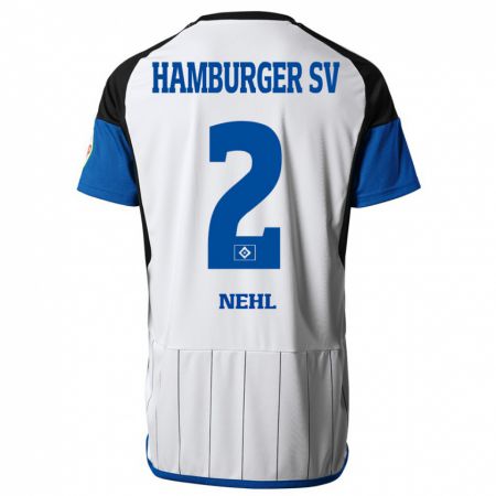 Kandiny Kinder Julius Nehl #2 Weiß Heimtrikot Trikot 2023/24 T-Shirt