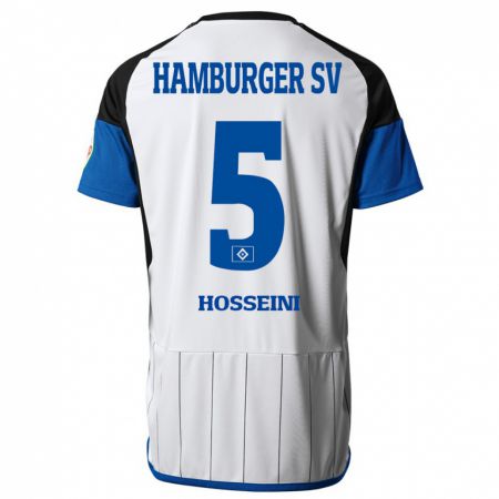 Kandiny Kinder Reza Hosseini #5 Weiß Heimtrikot Trikot 2023/24 T-Shirt