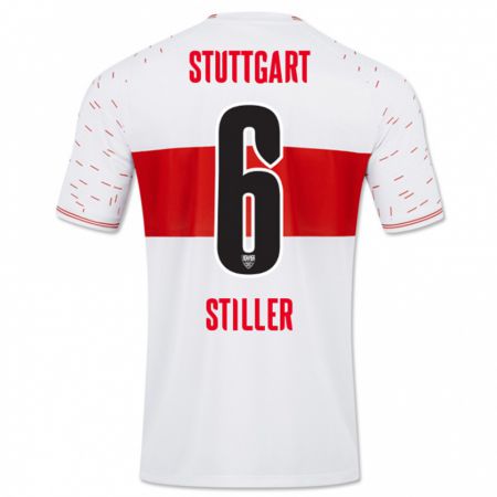 Kandiny Kinder Angelo Stiller #6 Weiß Heimtrikot Trikot 2023/24 T-Shirt