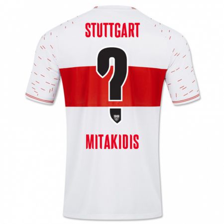 Kandiny Kinder Dimitrios Mitakidis #0 Weiß Heimtrikot Trikot 2023/24 T-Shirt