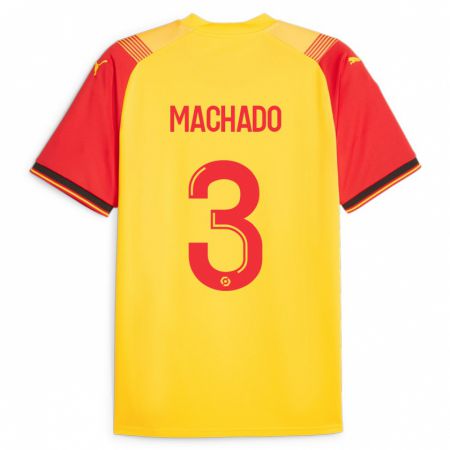 Kandiny Kinder Deiver Machado #3 Gelb Heimtrikot Trikot 2023/24 T-Shirt