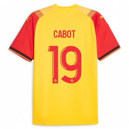 Kandiny Kinder Jimmy Cabot #19 Gelb Heimtrikot Trikot 2023/24 T-Shirt