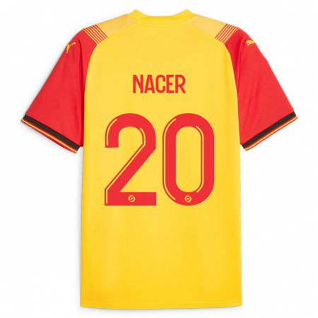 Kandiny Kinder Myriem Nacer #20 Gelb Heimtrikot Trikot 2023/24 T-Shirt