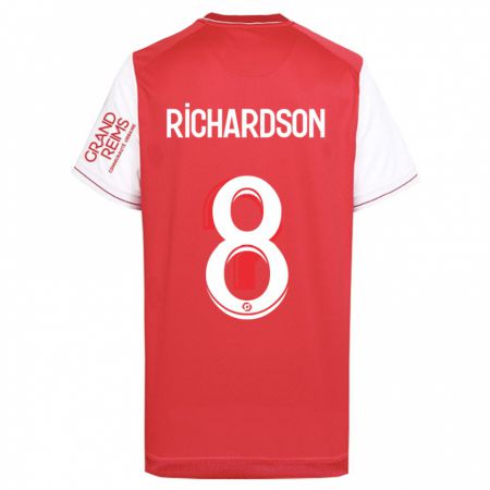 Kandiny Kinder Amir Richardson #8 Rot Heimtrikot Trikot 2023/24 T-Shirt