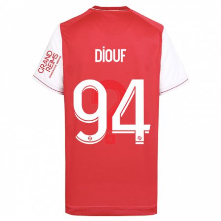 Kandiny Kinder Yehvann Diouf #94 Rot Heimtrikot Trikot 2023/24 T-Shirt