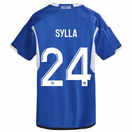 Kandiny Kinder Abakar Sylla #24 Blau Heimtrikot Trikot 2023/24 T-Shirt