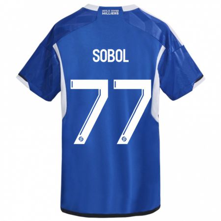 Kandiny Kinder Eduard Sobol #77 Blau Heimtrikot Trikot 2023/24 T-Shirt