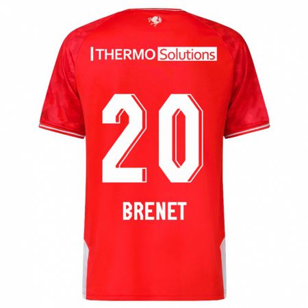 Kandiny Kinder Joshua Brenet #20 Rot Heimtrikot Trikot 2023/24 T-Shirt