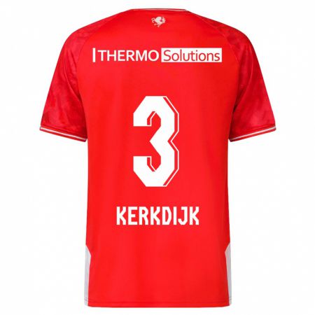 Kandiny Kinder Danique Kerkdijk #3 Rot Heimtrikot Trikot 2023/24 T-Shirt