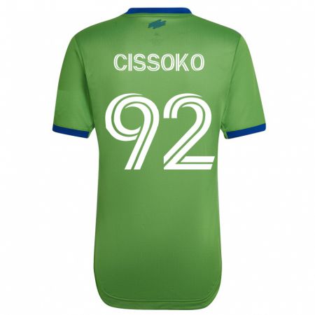Kandiny Kinder Abdoulaye Cissoko #92 Grün Heimtrikot Trikot 2023/24 T-Shirt
