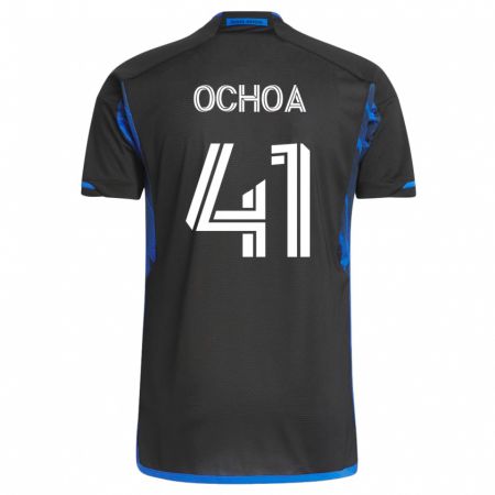Kandiny Kinder Emmanuel Ochoa #41 Blau Schwarz Heimtrikot Trikot 2023/24 T-Shirt