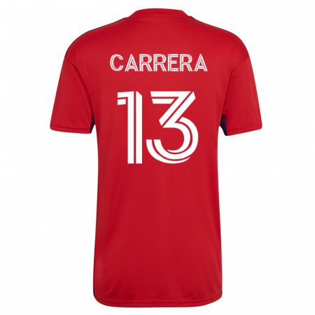 Kandiny Kinder Antonio Carrera #13 Rot Heimtrikot Trikot 2023/24 T-Shirt
