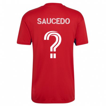Kandiny Kinder Andre Saucedo #0 Rot Heimtrikot Trikot 2023/24 T-Shirt