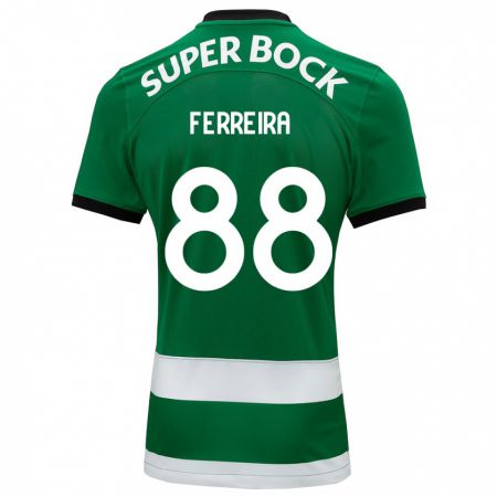 Kandiny Kinder Tiago Ferreira #88 Grün Heimtrikot Trikot 2023/24 T-Shirt