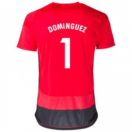 Kandiny Kinder Iago Domínguez #1 Rot Schwarz Heimtrikot Trikot 2023/24 T-Shirt