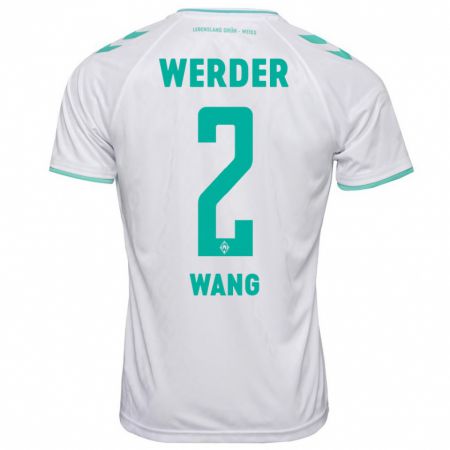 Kandiny Kinder Bowen Wang #2 Weiß Auswärtstrikot Trikot 2023/24 T-Shirt