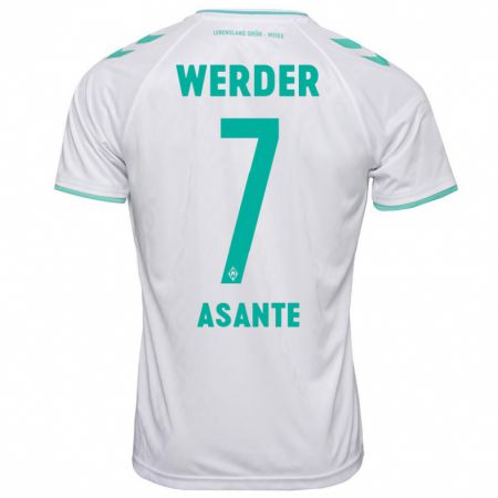 Kandiny Kinder Davis Asante #7 Weiß Auswärtstrikot Trikot 2023/24 T-Shirt