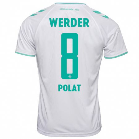 Kandiny Kinder Mikail Polat #8 Weiß Auswärtstrikot Trikot 2023/24 T-Shirt