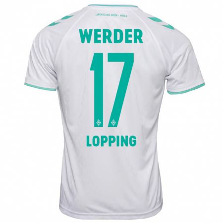 Kandiny Kinder Jakob Löpping #17 Weiß Auswärtstrikot Trikot 2023/24 T-Shirt