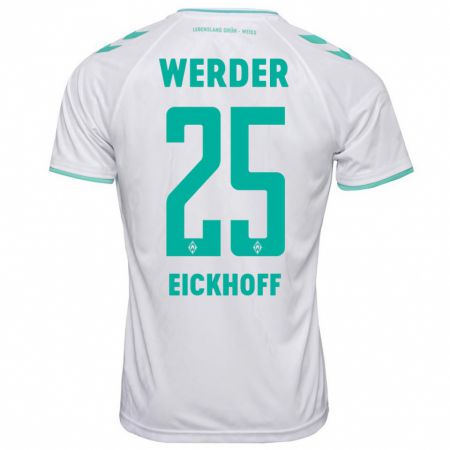 Kandiny Kinder Mika Eickhoff #25 Weiß Auswärtstrikot Trikot 2023/24 T-Shirt