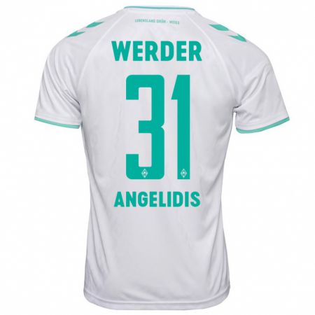 Kandiny Kinder Spyros Angelidis #31 Weiß Auswärtstrikot Trikot 2023/24 T-Shirt