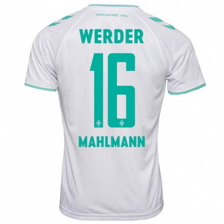 Kandiny Kinder Justus Mahlmann #16 Weiß Auswärtstrikot Trikot 2023/24 T-Shirt