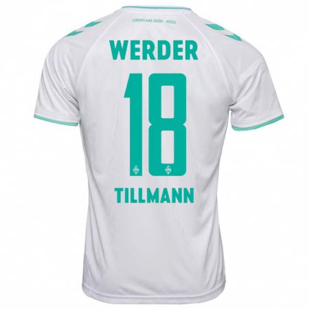 Kandiny Kinder Felix Tillmann #18 Weiß Auswärtstrikot Trikot 2023/24 T-Shirt